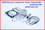 Oem Piston + Rings 65MM For Polaris Phoenix 200 0452432 Aeon Cobra 220 Tx Ca New. Price: $138.70.