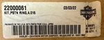 Harley-davidson 22000061 Piston Ring Kit 4.016 (box C) New. Price: $26.99.