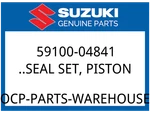 Suzuki Oem Part 59100-04841 Seal Set, Piston New. Price: $9.15.