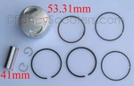 125CC Piston Kit (54MM) Use 14MM Pin- Fits Engines Atv, Dirt Bike, Pit Sunl New. Price: $9.74.