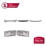 Bumper Front Chrome + Valances Fog Lights Kit For 11-14 Chevrolet Silverado New. Price: $582.68.