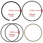 Caltric 13011-KCY-670 Engine Piston Rings For Honda XR400R 1996-2004 New. Price: $18.74.