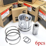New 6X Std Standard Pistons Kit 3928673 For Dodge RAM2500 6BT 5.9L 12V 94-98. Price: $320.00.
