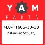 4EU-11603-30-00 Yamaha Piston Ring Set (std) 4EU116033000, New Genuine Oem Part. Price: $54.72.