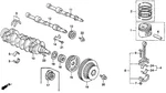 Genuine Honda Ring Set (os 0.25) 13021-P13-013 New. Price: $68.33.