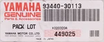 Yamaha Outer Circlip Part Number 93440-30113-00 New. Price: $12.99.