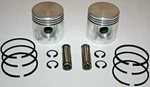 Harley 45 Flathead New +.030 Set 2 Pistons, Rings, Pins, Snap (189). Price: $89.99.
