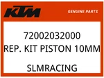 Ktm Oem Part 72002032000 Rep. Kit Piston 10MM New. Price: $62.25.