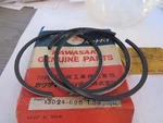 13024-025 Nos Kawasaki W1 W2 650 Piston Ring Set .040 Over OM27 New. Price: $75.00.