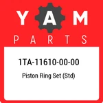 1TA-11610-00-00 Yamaha Piston Ring Set (std) 1TA116100000, New Genuine Oem Part. Price: $78.89.