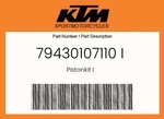 Ktm Genuine Pistonkit - 79430107110 New. Price: $575.10.