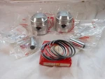 Honda, Nos, CA175, CB175, Pistons & Rings Set, 0.50 O/s, # 13103-313-010. D52 New. Price: $174.99.