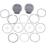 Performance 0910-6178 KB576LCA.005 Piston Kit 124" +.005" M8 New. Price: $425.57.