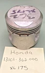 New Genuine Honda 13101-362-000 Piston Xl 175, '80-'00. Price: $96.18.