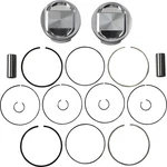 Je Piston Kit Rings Pins Fsr Std 3.875IN Bore 10.5:1 Dyna Wide Glide 01-02 New. Price: $435.84.