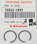 Pack Of New Genuine Kawasaki KLF300 KAF450 ZX900 Snap Ring Circlip 92033-1099. Price: $9.12.
