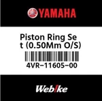 4VR-11605-00-00 Yamaha Piston Ring Set (0.50MM O/s) 4VR116050000, New Genuine Oe. Price: $79.87.