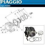843517 Gilera Piaggio Vespa Aprilia Oem Cylinder Piston Kit 250 New. Price: $150.00.