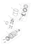 Triumph Piston Assy, 85.0, Cast T1121270 New. Price: $194.99.