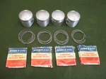 Kawasaki KZ900 Z1900 Pistons & Rings Set Std Nos Oem 13001-054 13008-038 New. Price: $381.65.
