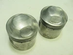 Triumph 650 Unit Piston Set +.010 Over Original Hepolites Part #14087 Cast Th Used. Price: $40.00.