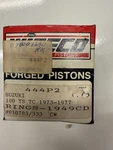 Wiseco Suzuki TS100/TC100 Piston/rings .020 Nos. 444P2 New. Price: $55.00.