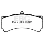 Ebc Sintered Race Brake Pads DP8005.18SR21 New. Price: $415.92.
