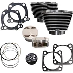 132" Cylinder Kit 4.500" Stroke Black Granite W/highlighted Fins M8 910-0847A New. Price: $1610.60.