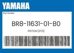 Yamaha Genuine Piston (std) BR8-11631-01-B0 New. Price: $50.00.