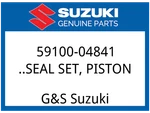 Suzuki Oem Part 59100-04841 Seal Set, Piston New. Price: $9.15.