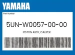 Yamaha Genuine Piston Assy, Caliper 5UN-W0057-00-00 New. Price: $60.60.
