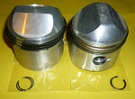 Triumph Unit T100 Piston Set 1966 70-6884/040 9:1 Cr New. Price: $155.09.