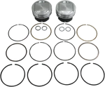 Kb Performance Piston Kit - 3.875" Standard 10.5:1 Cr 95" Twin Cam Big New. Price: $270.59.