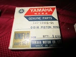 Yamaha Motorcycle Piston Ring New 180 11601. Price: $9.99.