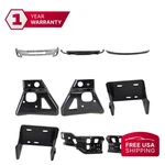 Bumper Front Chrome + Valances Brackets Kit For 11-14 Chevrolet Silverado New. Price: $722.32.