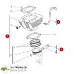 Ducati Scrambler 800 Vertical Cylinder & Piston Assembly 12022912AB Genuine New. Price: $1199.51.